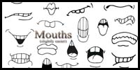 How to Draw Cartoon Mouths. 